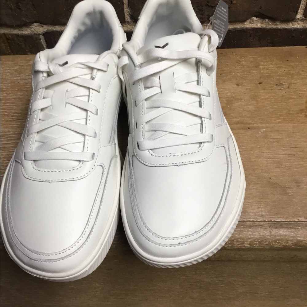 White Low-Top Leather Sneakers woman’s